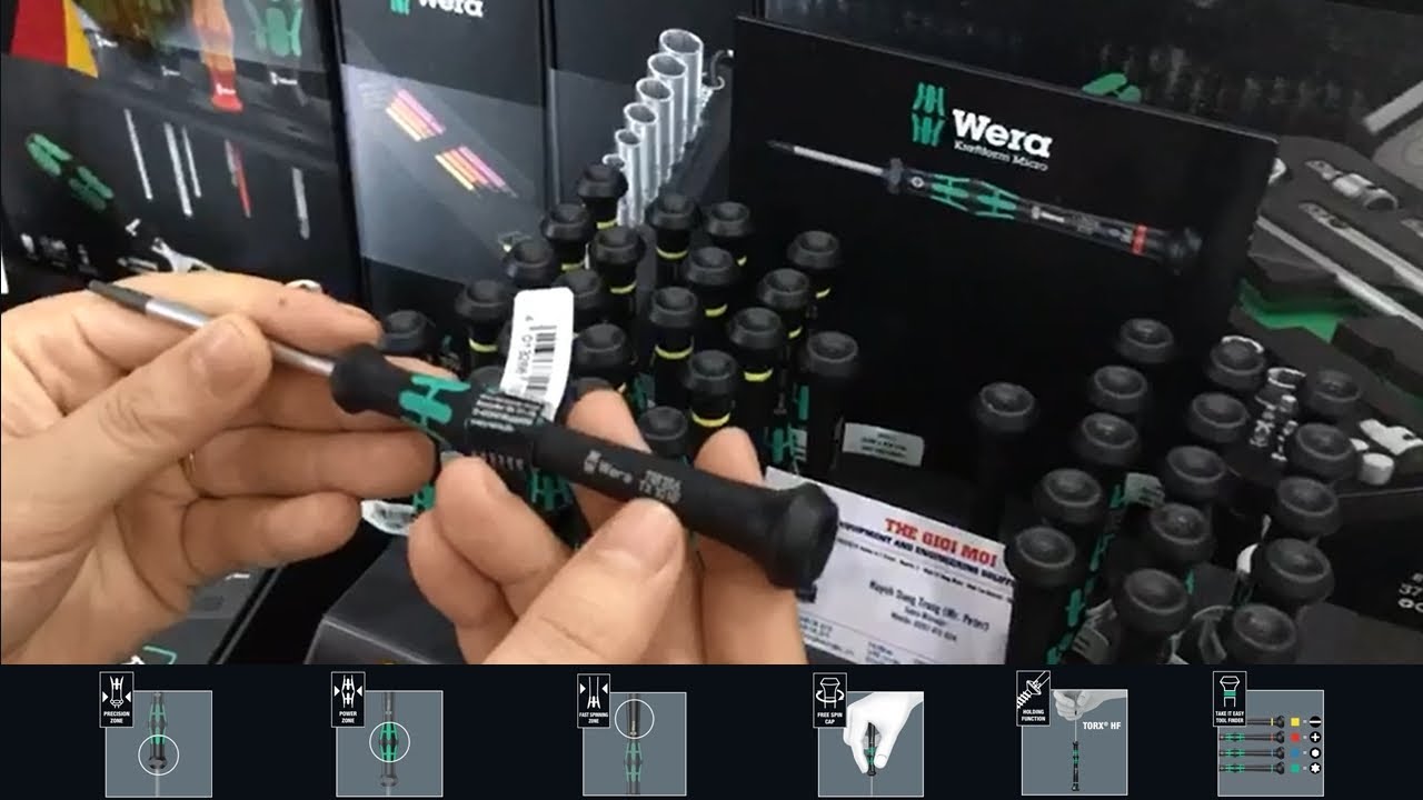 Wera + The Gioi Moi JSC | Kraftform Micro | Zone: (1)Fast-turning - (2)Power - (3)Precision
