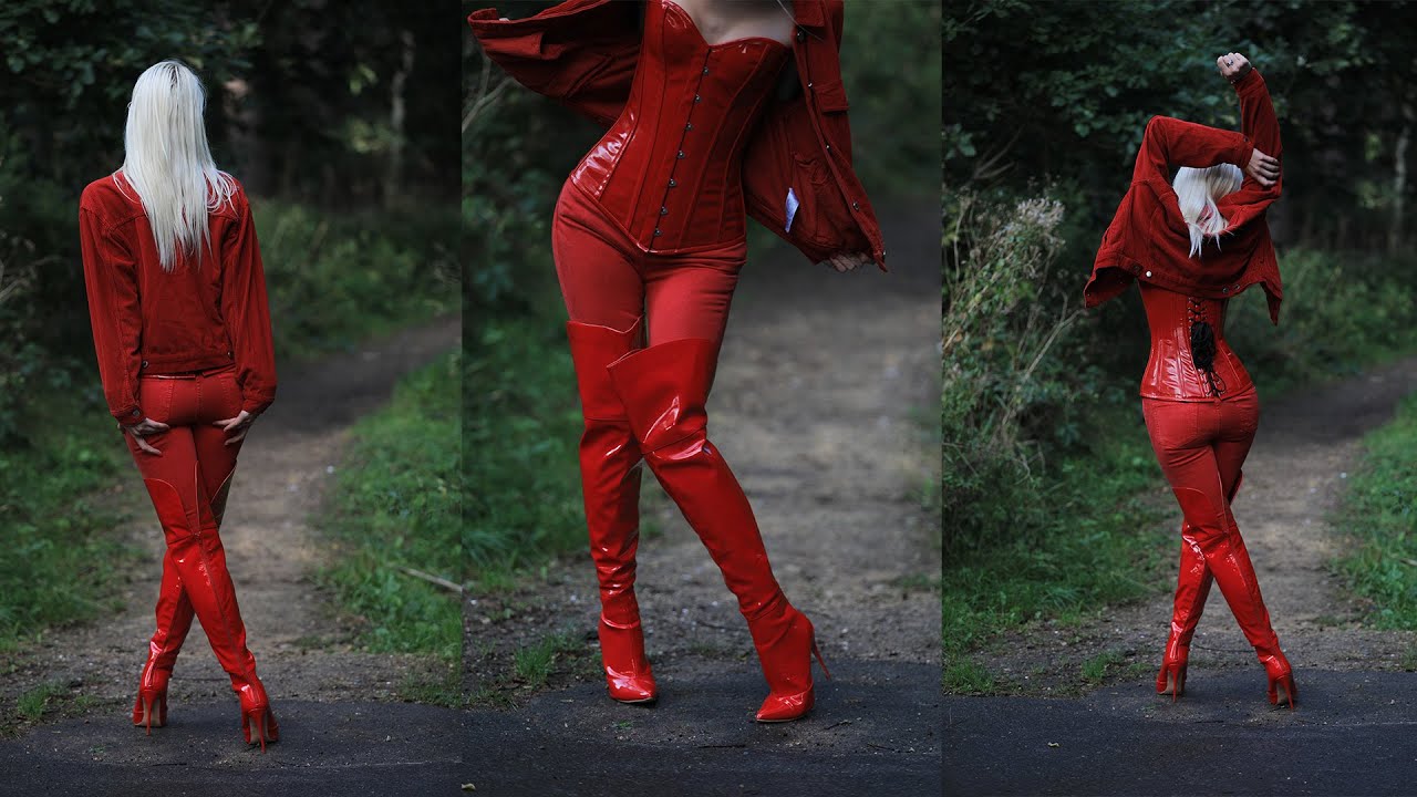 Next Soft Touch Skinny Red Jeans - Halloween 2023