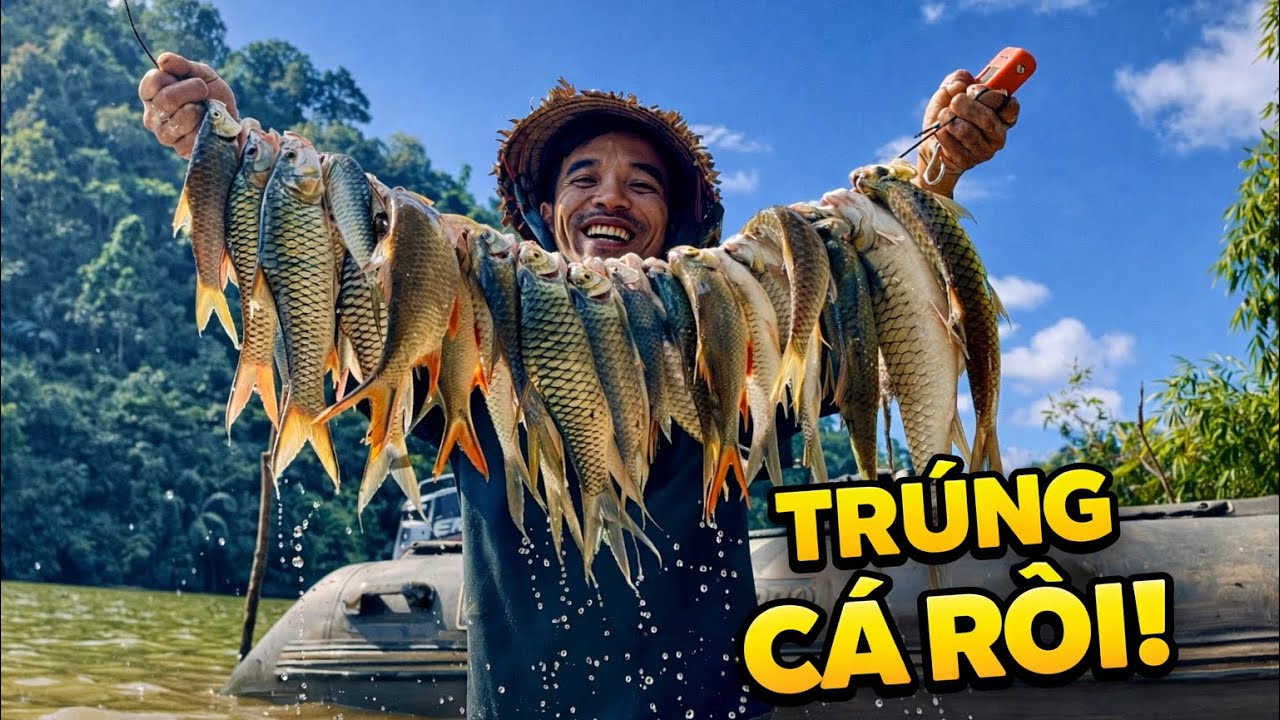 Chỉ Một Đêm Trong Rừng | Sáng Kéo Lên Toàn Cá | Overnight in the Forest Caught So Many Fish!