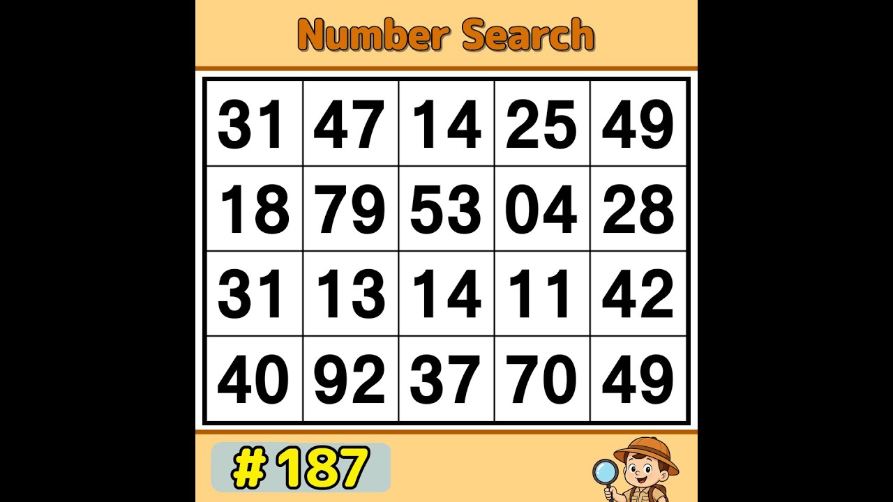 【JimmyPuzzle】 Boost Brainpower with a Number Game! 《Number Search｜Brain Training》 
