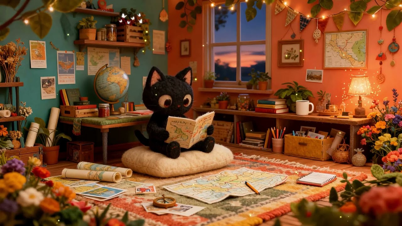 Let the snow fall — feel safe. ❄️ Winter Lo-fi Jazz for Study, Sleep