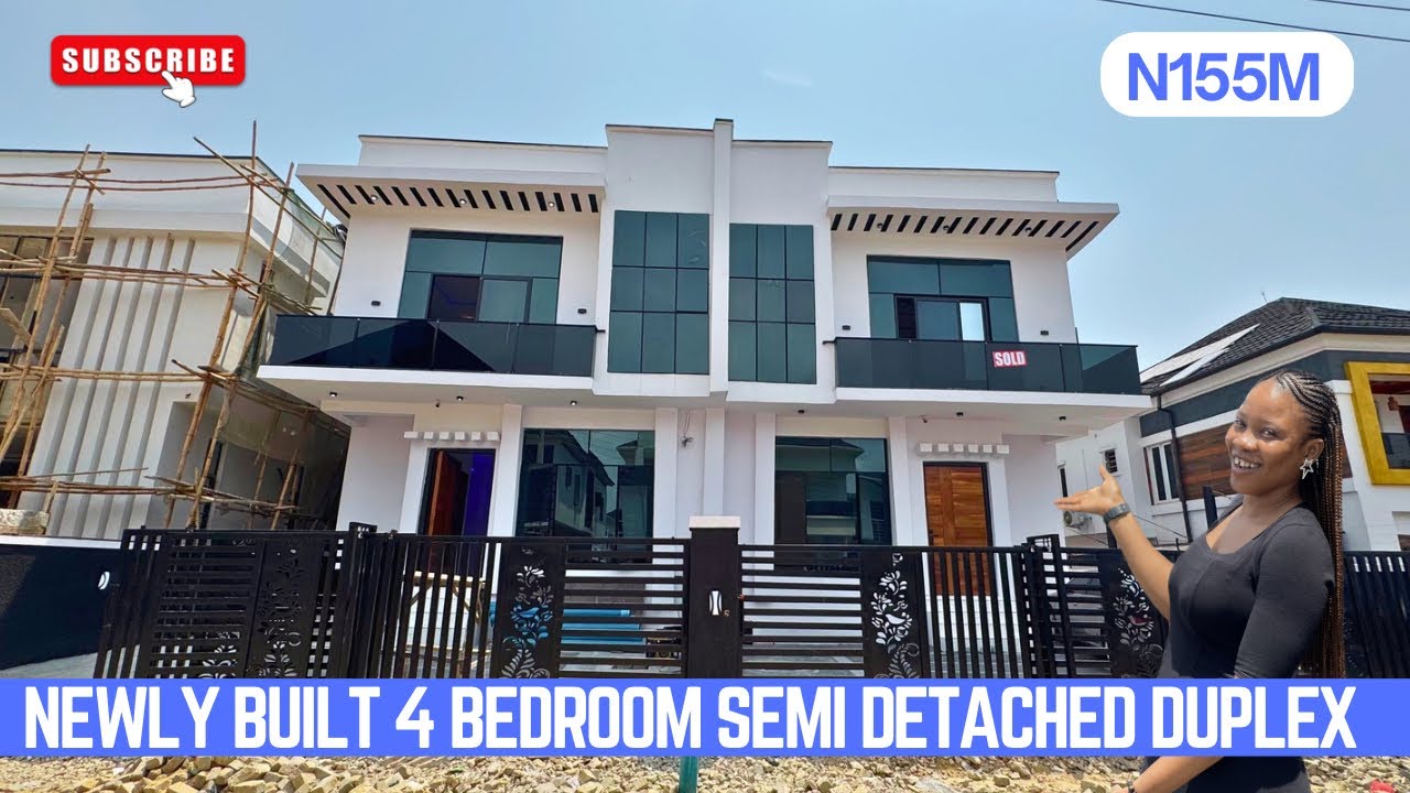 House Tour: Newly Built 4 Bedroom Semi Detached Duplex for Sale in Ikota, Lekki, Lagos Nigeria