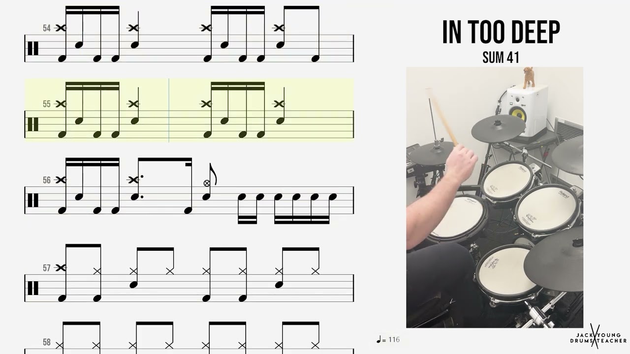 How to Play 🥁   In Too Deep   Sum 41