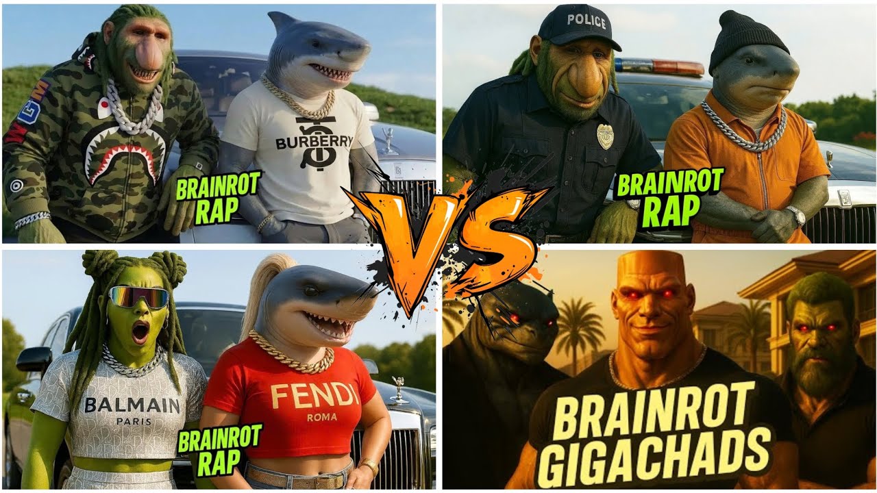 BRAINROT RAPS 😍😍💣😱🆚️BRAINROT GIGACHADS😱😱