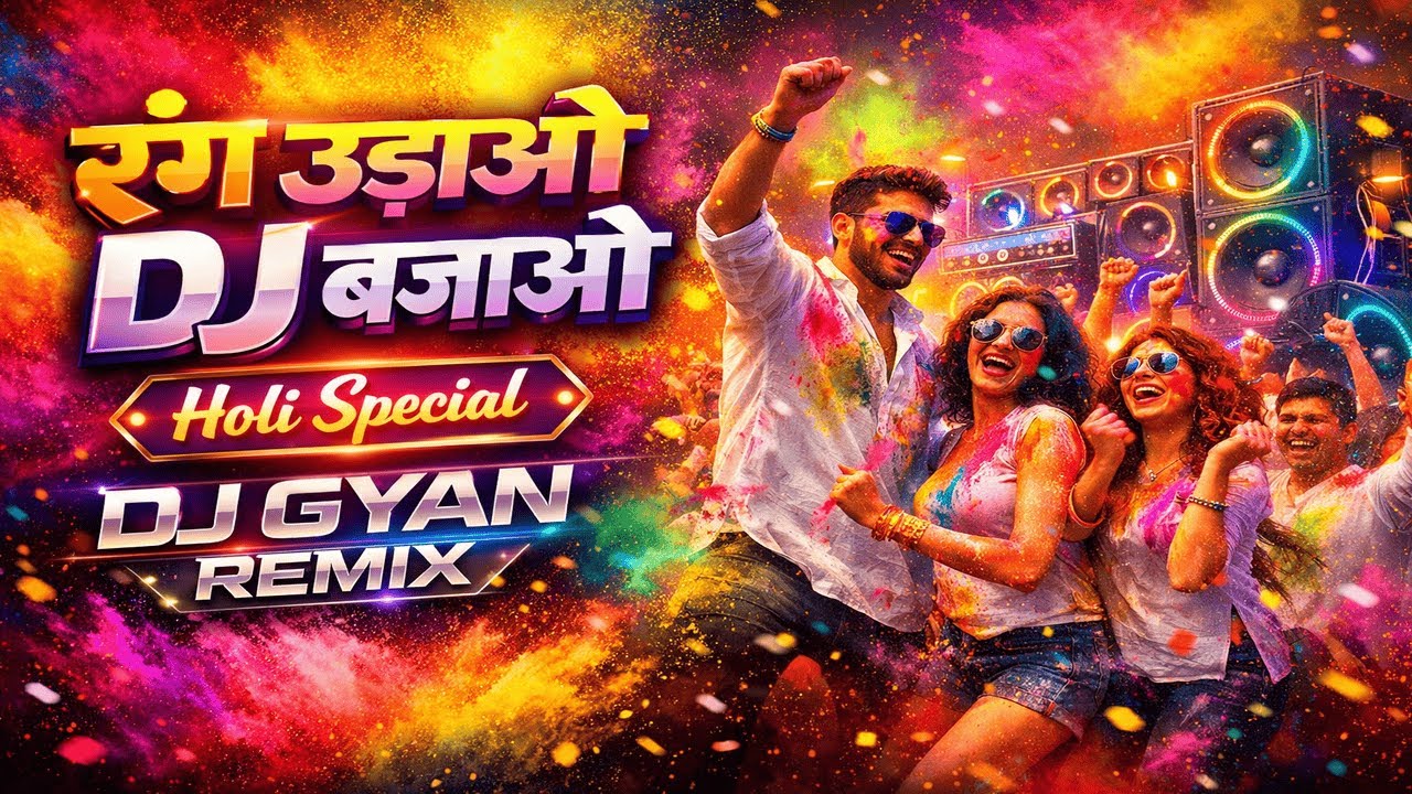 रंग उड़ाओ DJ बजाओ | Holi Special DJ Song 2026 | DJ Gyan Remix