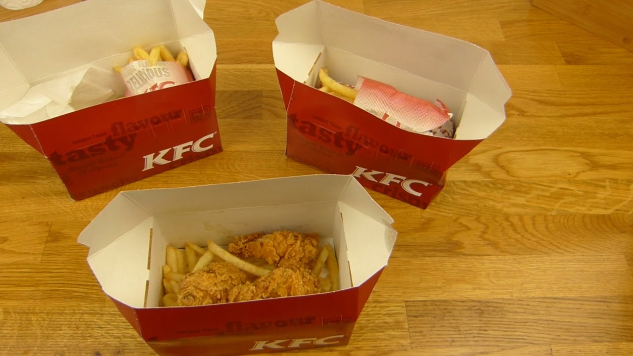KFC - 3x SnackBox (Hot Wings / Crispys / Crispy Dog)