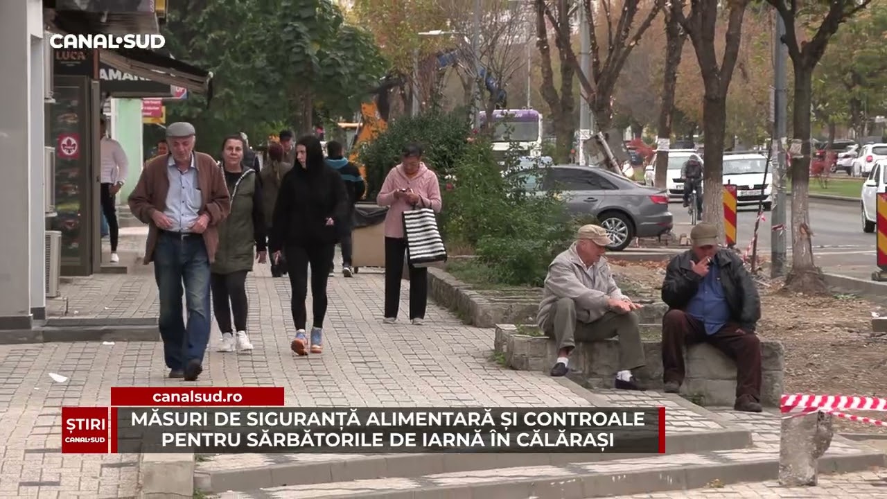 CANAL SUD / MĂSURI DE SIGURANȚĂ ALIMENTARĂ ȘI CONTROALE PENTRU SĂRBĂTORILE DE IARNĂ ÎN CĂLĂRAȘI