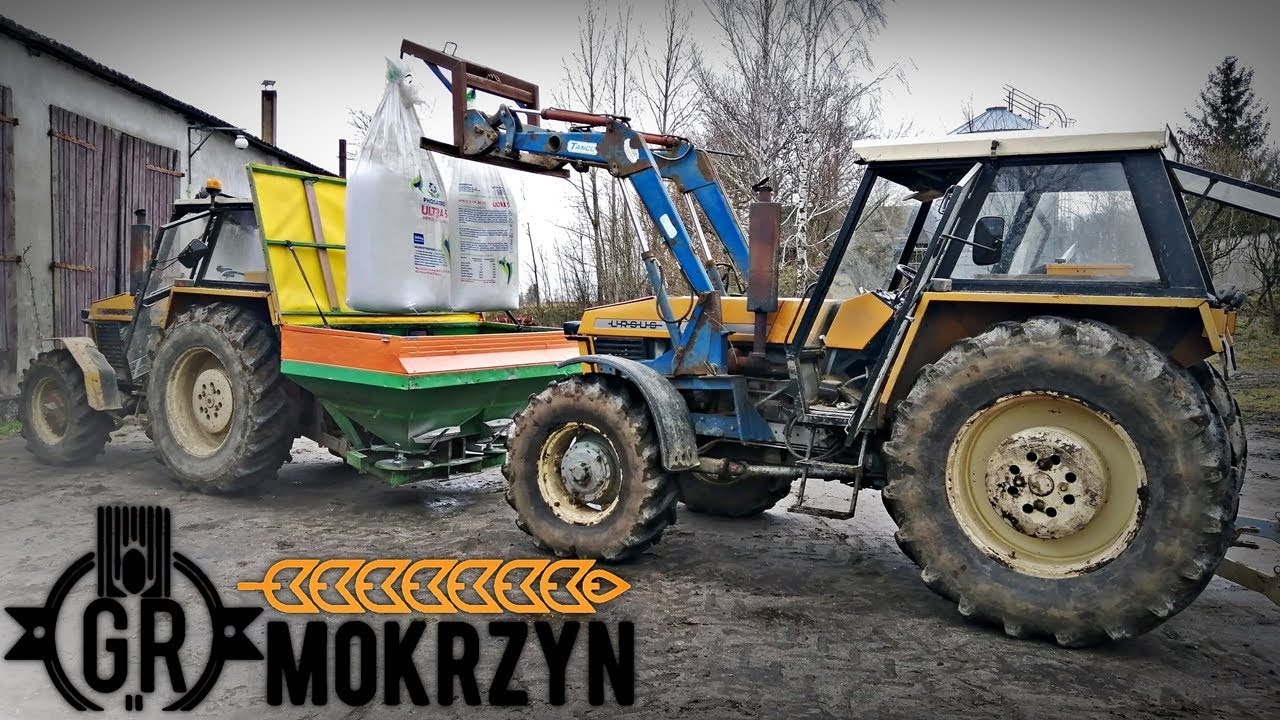 Nawozy 2020 ✔ Jednym ciągnikiem na dwa rozsiewacze? [ Praca w GR Mokrzyn #6 ] GoPro Hero 8