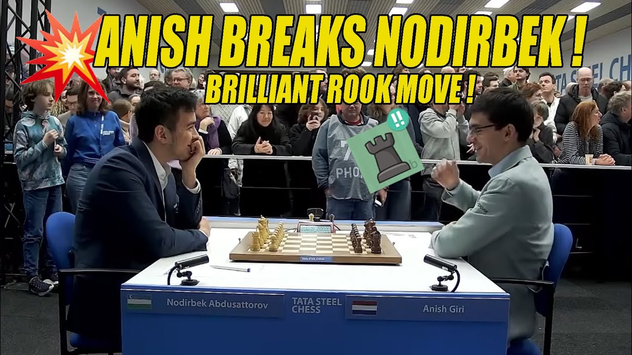 Anish Giri vs Nodirbek Abdusattorov 🔥 | ROUND 8 | Tata Steel Tournament 2026