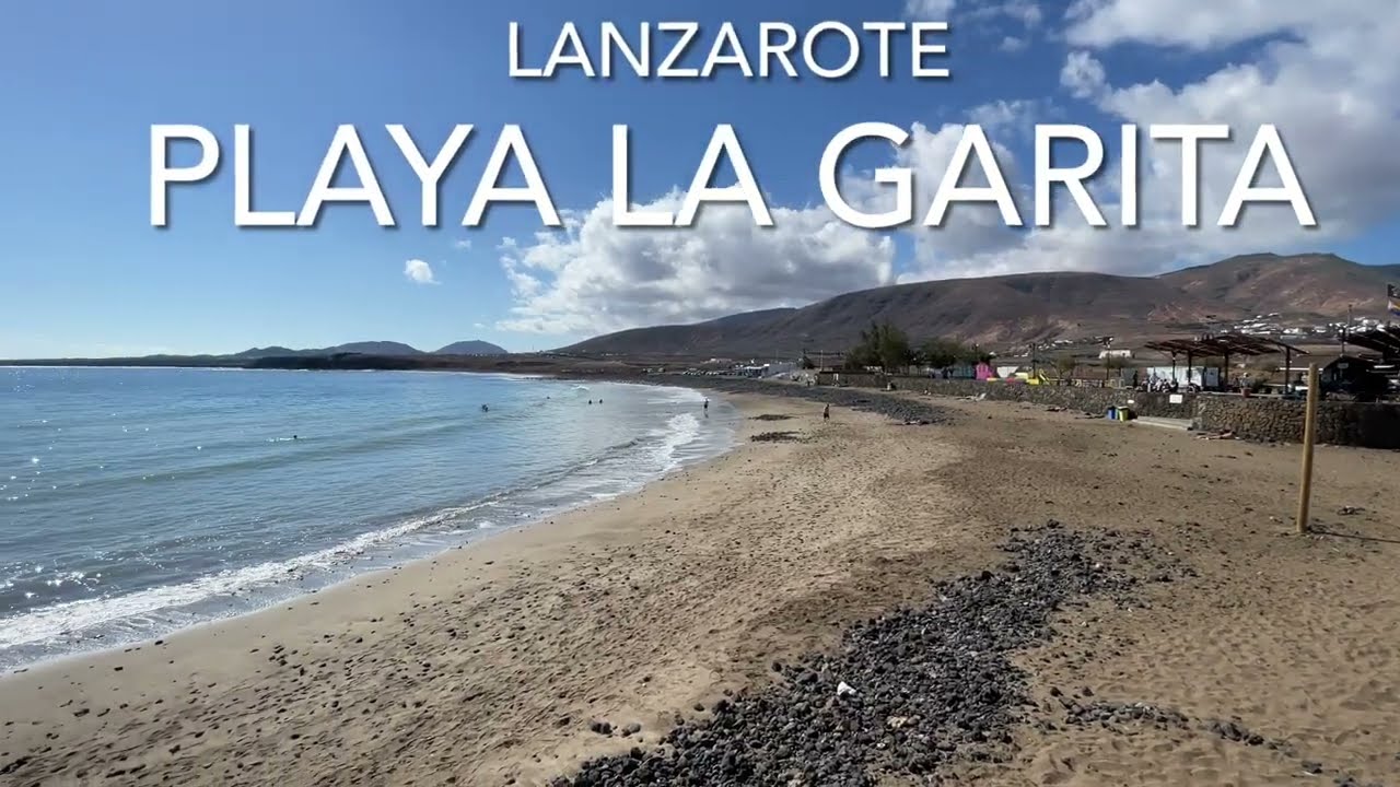 Playa La Garita, Lanzarote (4K)