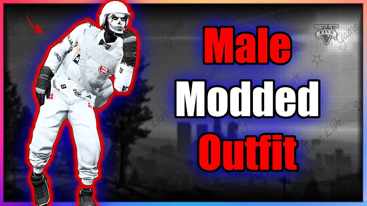 GTA5 I Male WHITE JOGGERS & WHITE ARMOR Outfit Tutorial! I BEFF GLITCH