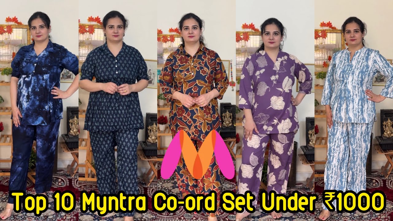 Must Have Myntra Co-ord Set Under ₹1000 | Latest Pure Cotton / Comfertable Outfit For Girls/Women