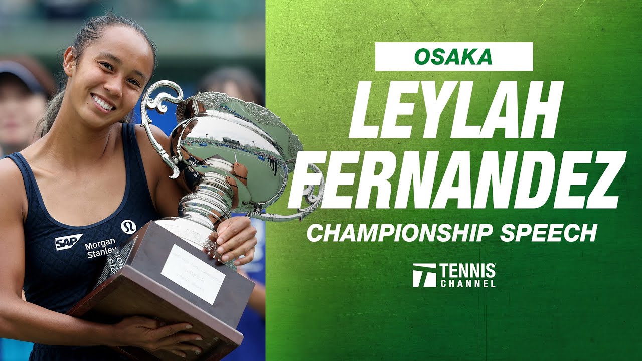 Leylah Fernandez Championship Speech | 2025 Osaka