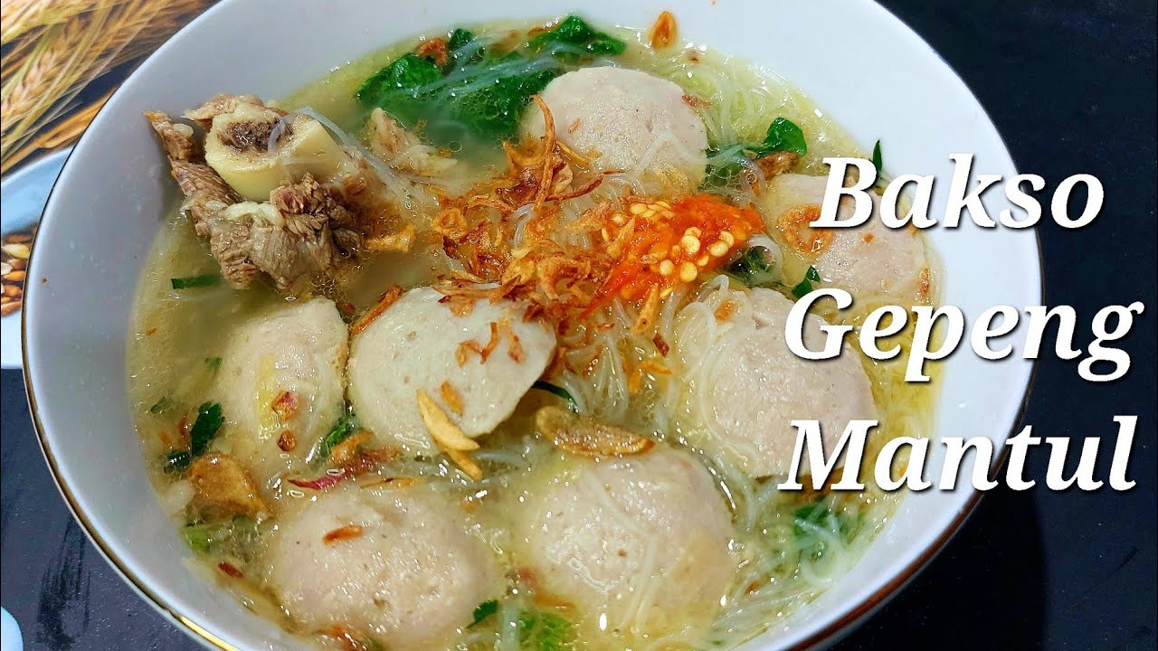 Resep Bakso Gepeng | Digetok-Getok Supaya Gepeng | Indonesian Meatball Soup | Nael Onion