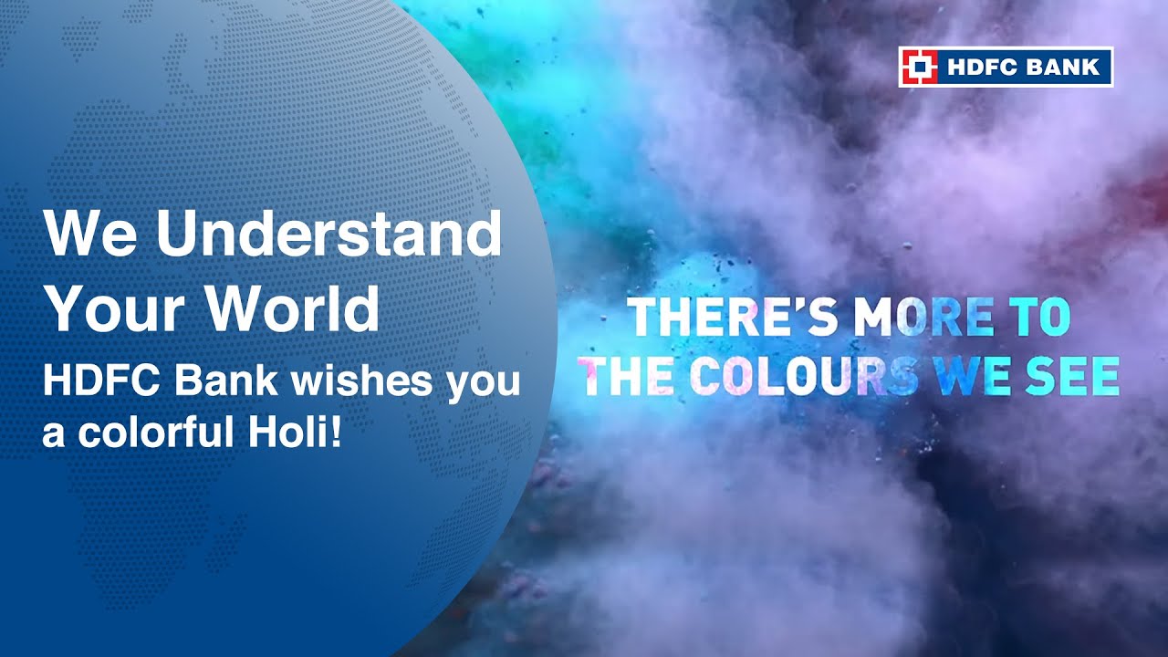 HDFC Bank wishes you a colorful Holi!