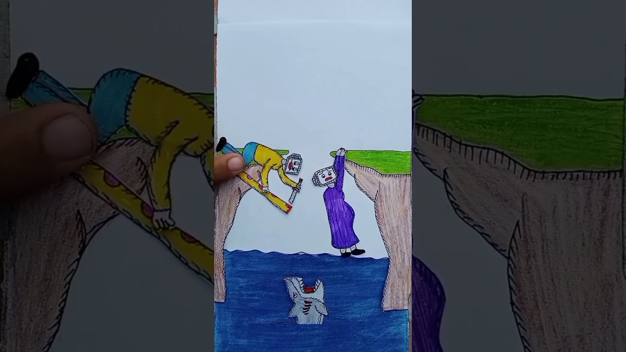 Good snake help the pregnant TV woman #youtubeshorts #shorts #drawing #skibiditoilet #xy