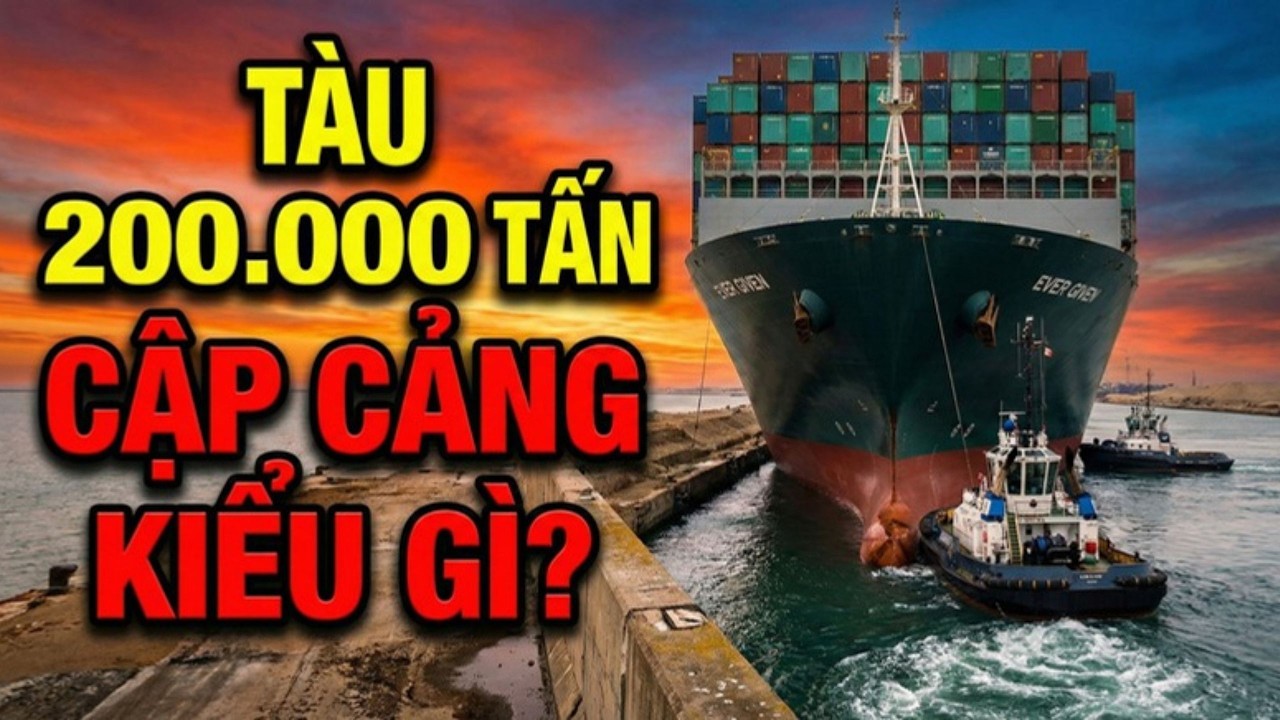 Tàu Container 200.000 Tấn Cập Cảng Như Thế Nào? Bên Trong Quy Trình Nguy Hiểm Nhất Cảng Biển