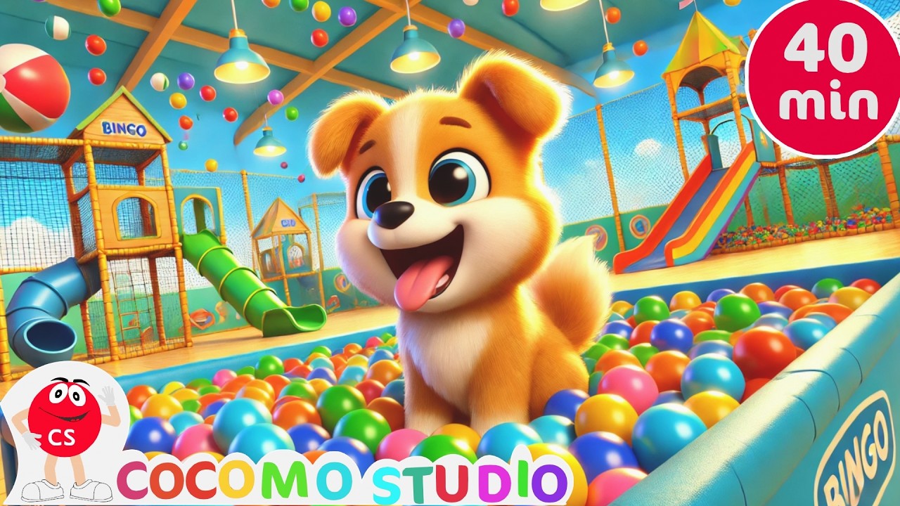 Подборка песенок для игры в бинго для малышей (40 минут) 🐶 | Интерактивные анимированные детские ...