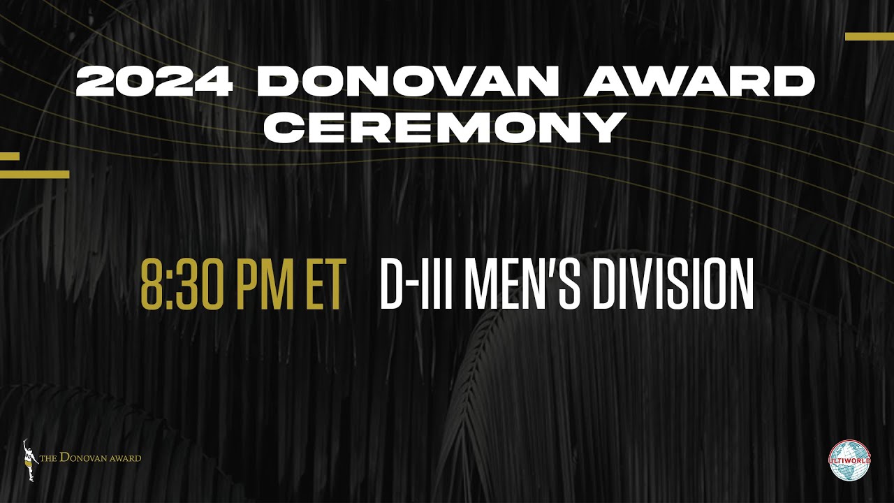 2024 Men's Donovan Award Ceremony