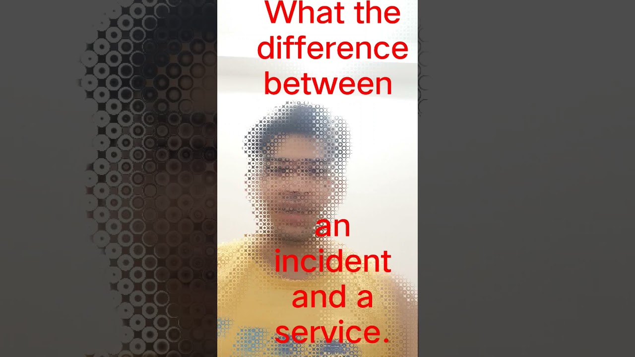 different between an incident and a service? #linux #dailystudy #interviewquestion #dailystudylinux