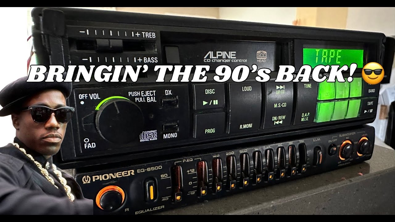 BRINGIN' BACK THE 90s - ALPINE PULL-OUT CASSETTE DECK & PIONEER EQ | 1992 OLDS CUTLASS CONVERTIBLE