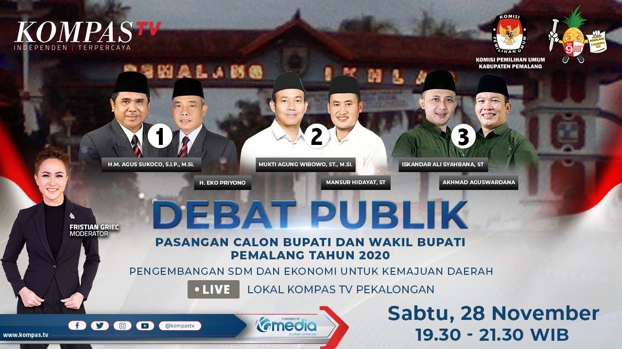 [LIVE] Debat Publik Pasangan Calon Bupati dan Wakil Bupati Pemalang 2020