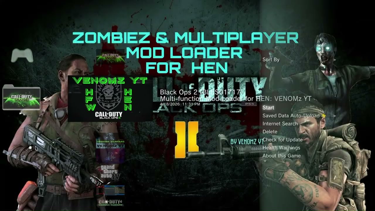 Туториал по установке Mod Menu для Black Ops 2: как избежать зависаний или черного экрана на PS3