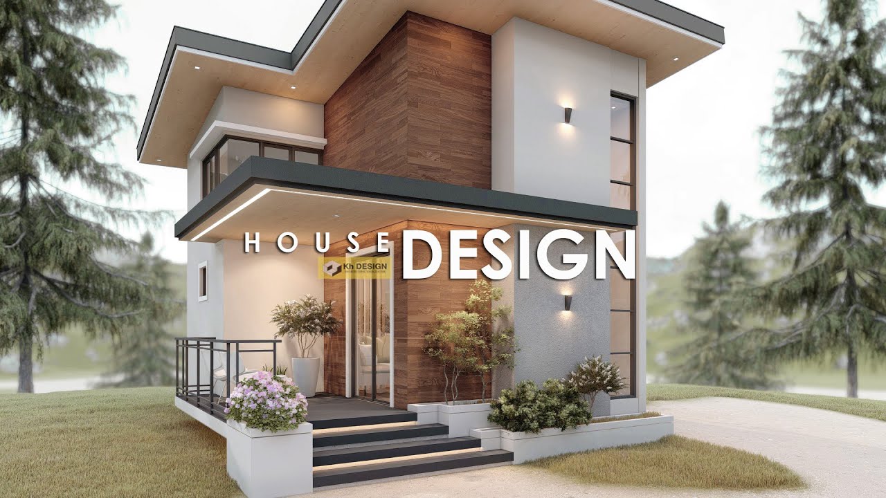ELEGANT SMALL HOUSE DESIGN with LOFT | 5.50m x 6.50m (55 sqm Total Floor Area) | 2 BEDS