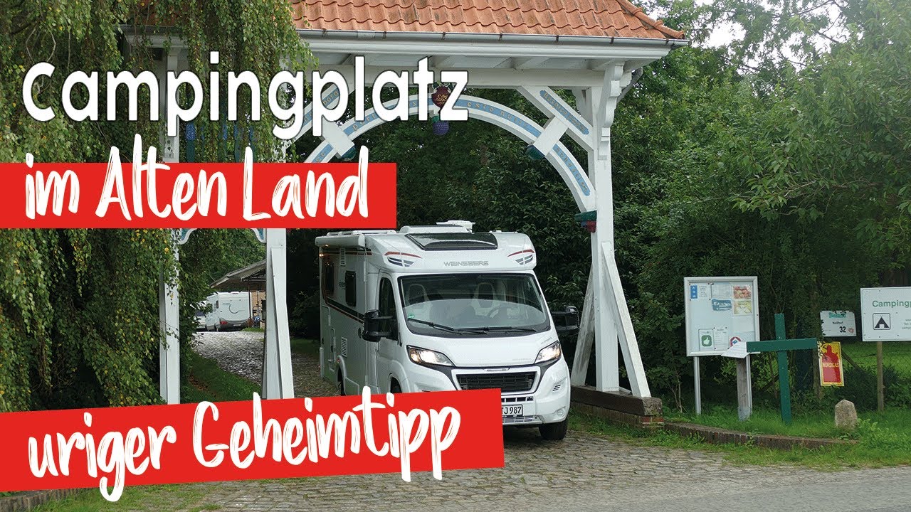 Camping im Alten Land | Campingplatz Nesshof | Hamburg + Stade + Elbe mit dem Wohnmobil erkunden