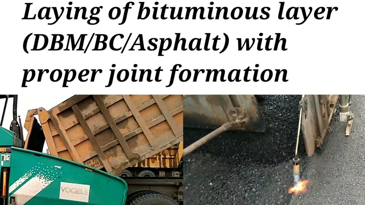 Laying of Bituminous layer (DBM/BC)