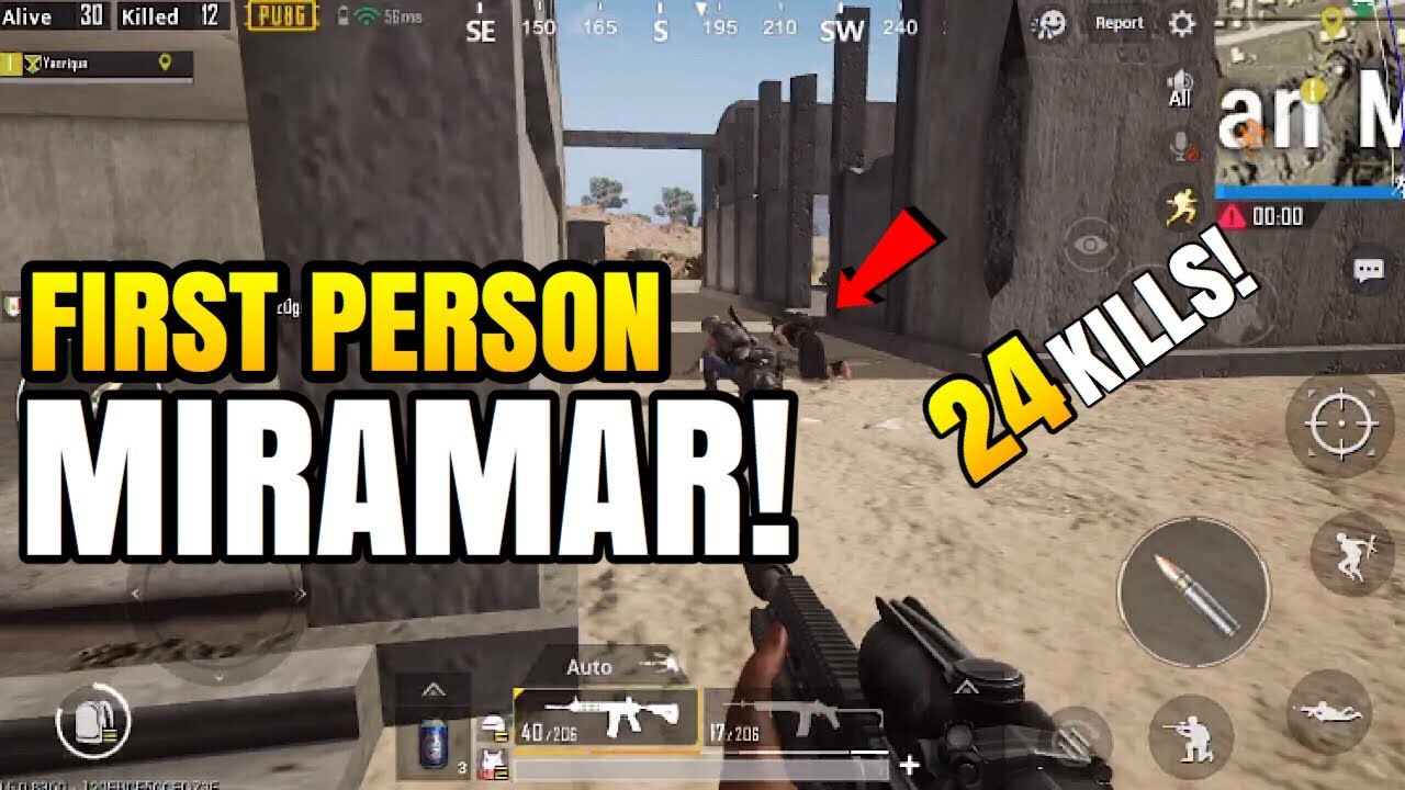 FPP ON MIRAMAR! | 24 Kills Solo VS Squad | PUBG Mobile