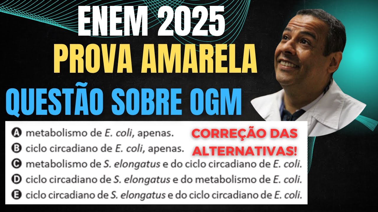 ENEM 2025 AMARELA Q.133_A maioria dos seres vivos tem um relógio biológico (ciclo circadiano), que
