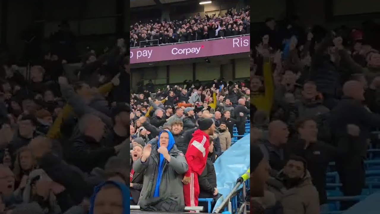 Liverpool fans have the Etihad ROCKING 🥳