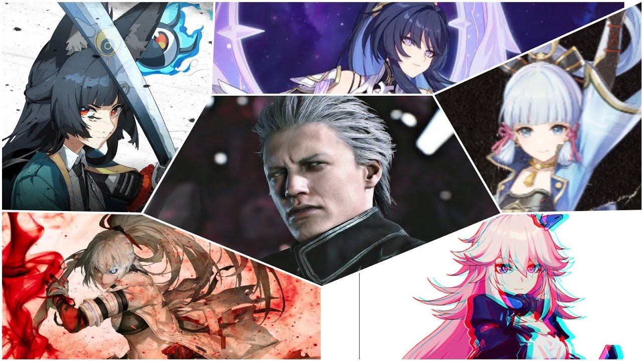 The daughter of Vergil (Miyabi, Lucia, Ayaka, Mei HoO, Yae Sakura) similar moveset compilation