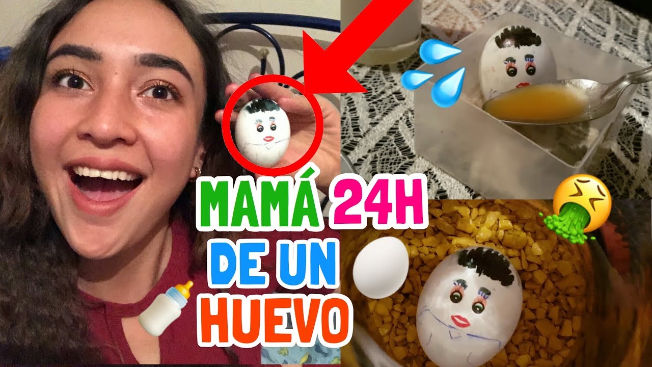 24 HORAS siendo MAMÁ DE UN HUEVO🍼🥚 *se murio*😭 no lo cuide | Jaque s Argaes
