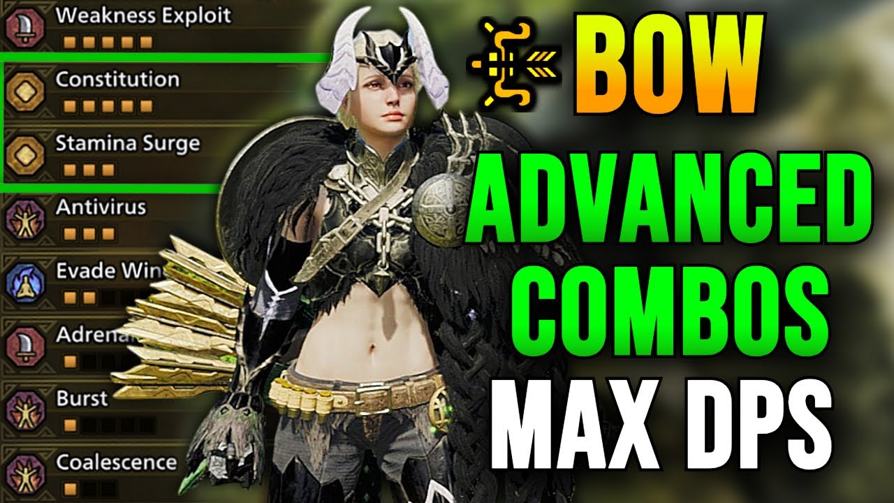 Monster Hunter Wilds: BEST BOW Build | Highest DPS Combos | Infinite Stamina Loop