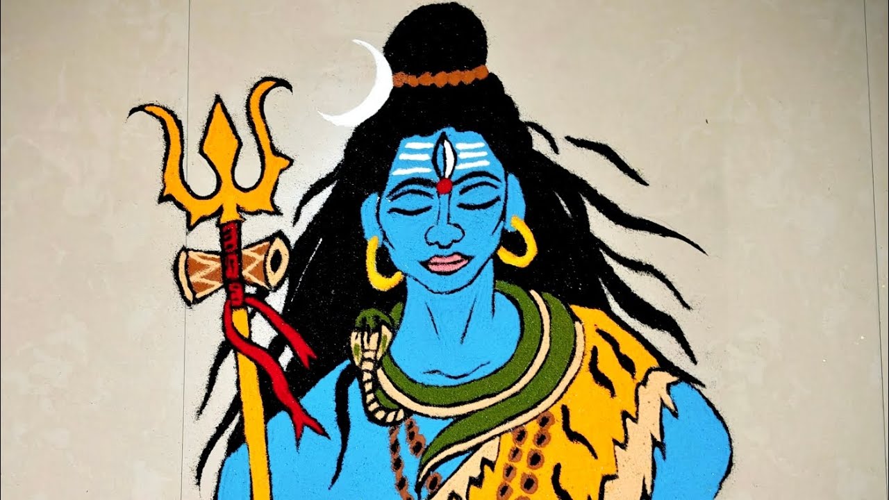Aarudhra Special Shiva Rangoli 🔱✨😍🙏🌟🪔