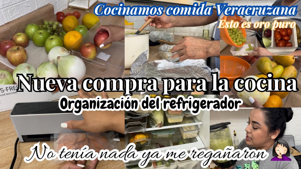 Nueva compra para la cocina// Organización del refrigerador// cocinamos // 