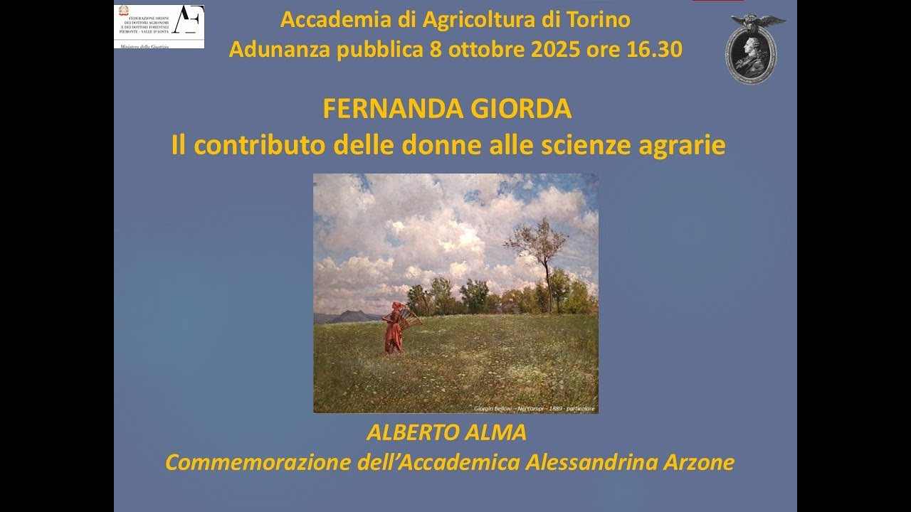Il contributo delle donne alle scienze agrarie