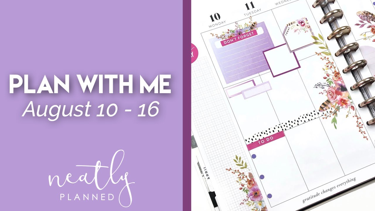 Plan With Me BIG Happy Planner | August 10 - 16