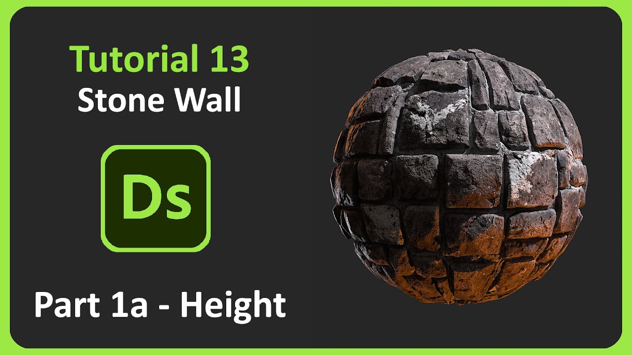 Substance Designer | Tutorial 13 - Stone Wall | Part 1a - Height