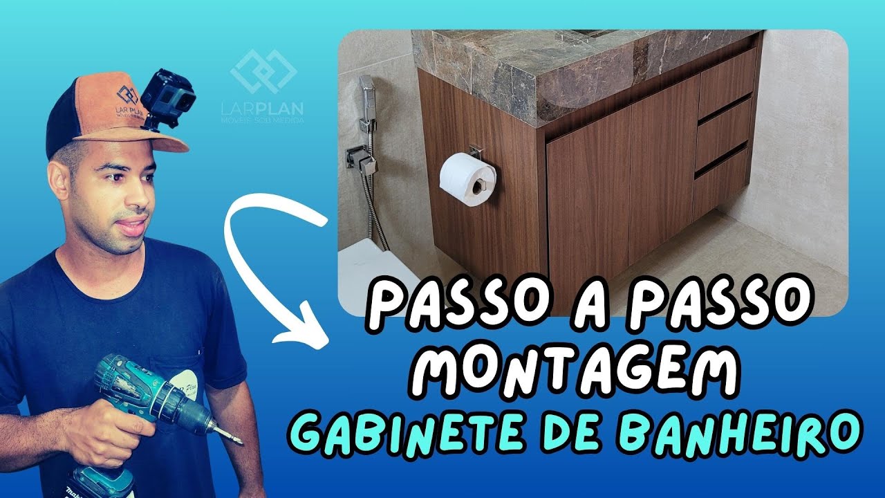 COMO INSTALAR GABINETE DE BANHEIRO (LAVATÓRIO)