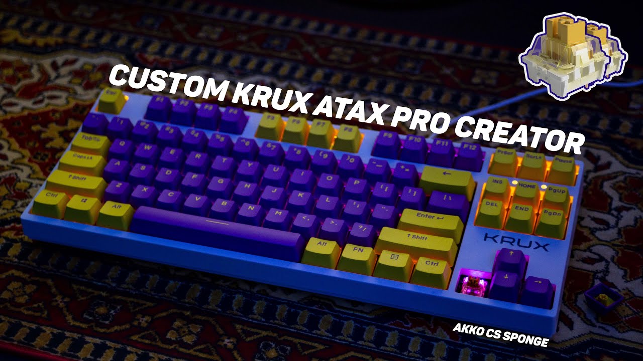 CUSTOM KRUX ATAX PRO CREATOR - Modyfikacja klawiatury, AKKO CS Sponge