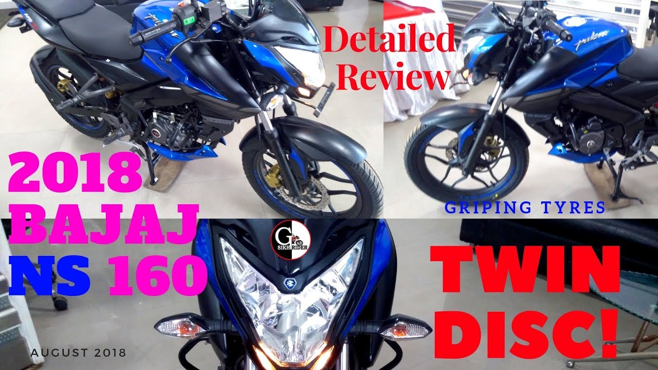 Pulsar ns160 2018 Rear Disc Brake Review I Exhaust I Features Hindi