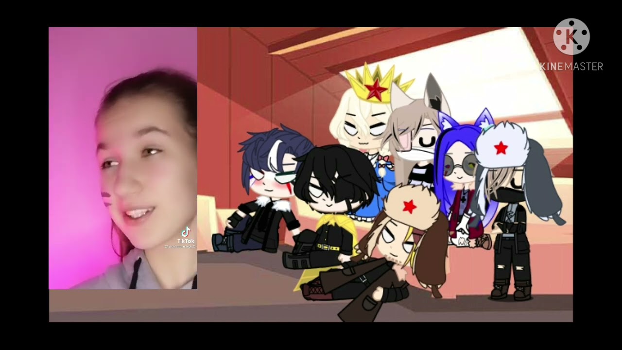 Реакция русской семьи на меме про них|contryhuman|gacha club|