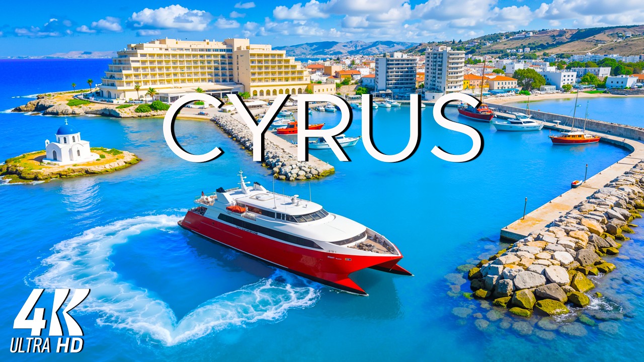 [4K] Cyprus  - Clear Blue Coastlines & Smooth Chill Waves | Deep House Chill