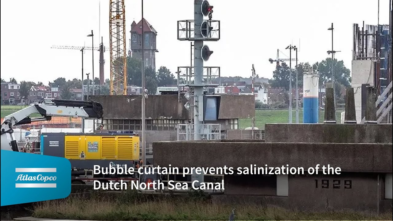 Bubble curtain prevents salinization of the Dutch North Sea Canal