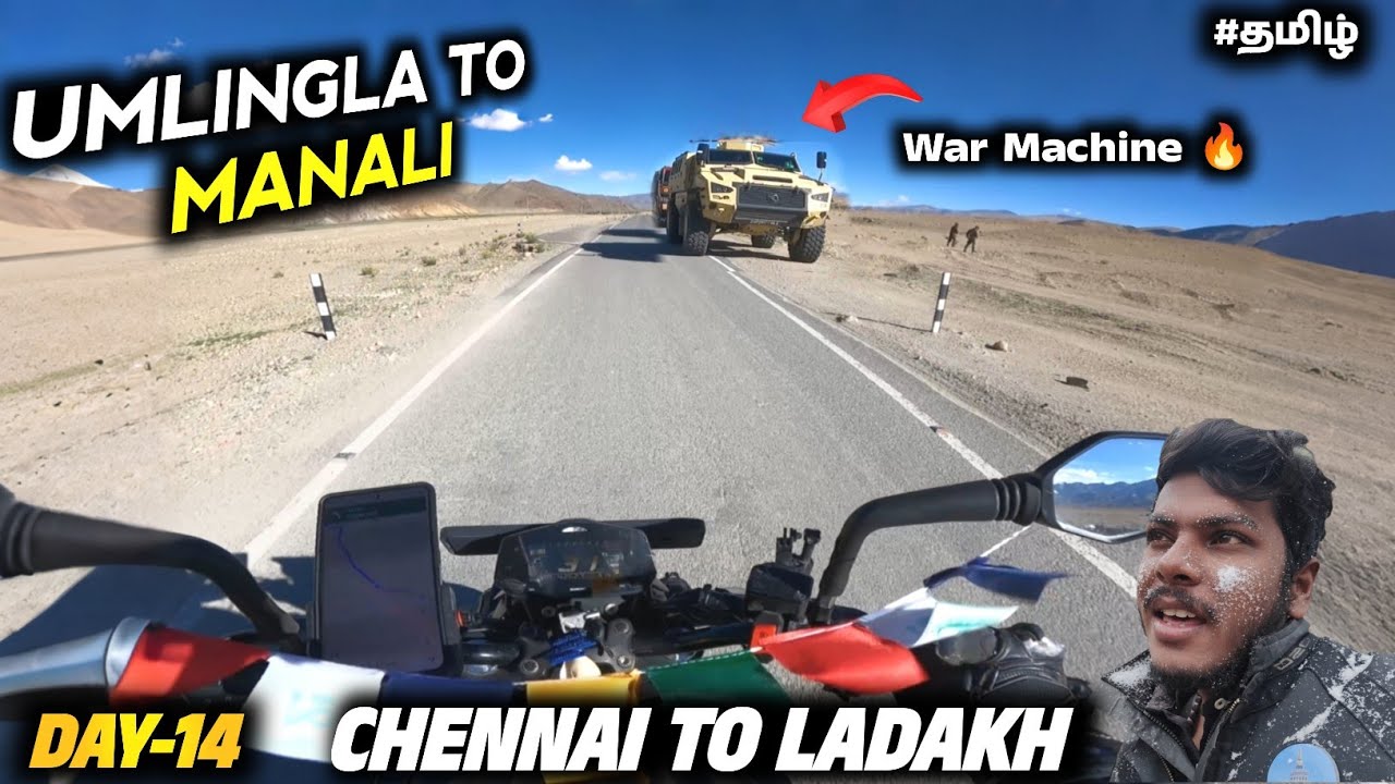 Umlingla to Manali 500Km Verithanama Ride🔥Puga Valley Day-14 Chennai to Ladakh Ep-16