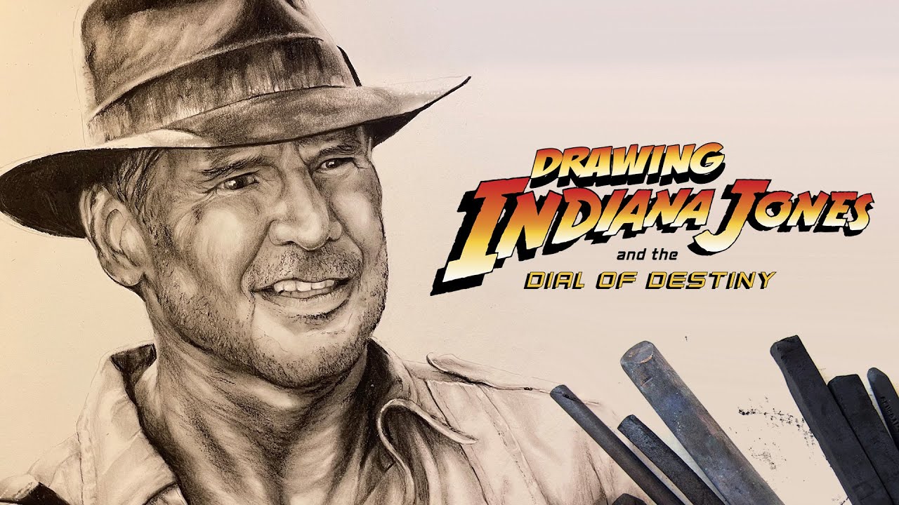 Drawing Indiana Jones (Harrison Ford) | The Dial of Destiny