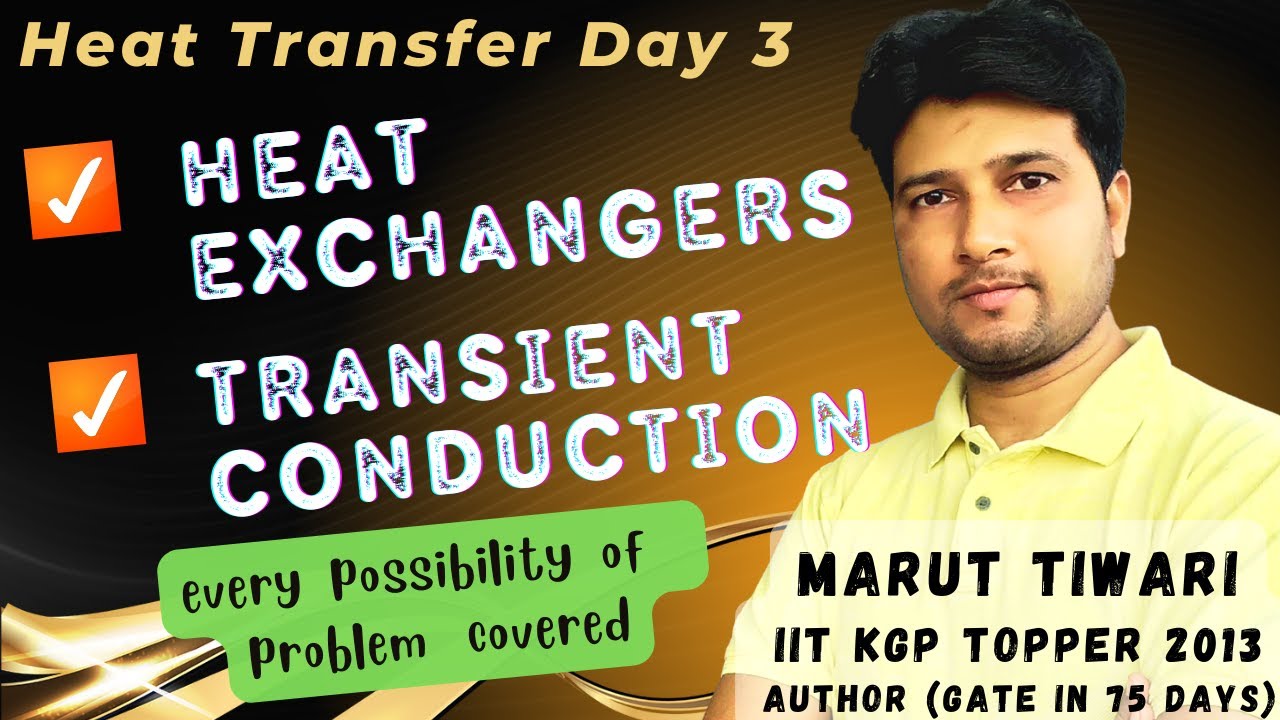 | Heat Transfer Day 3 | Heat Exchangers | Transient Conduction |